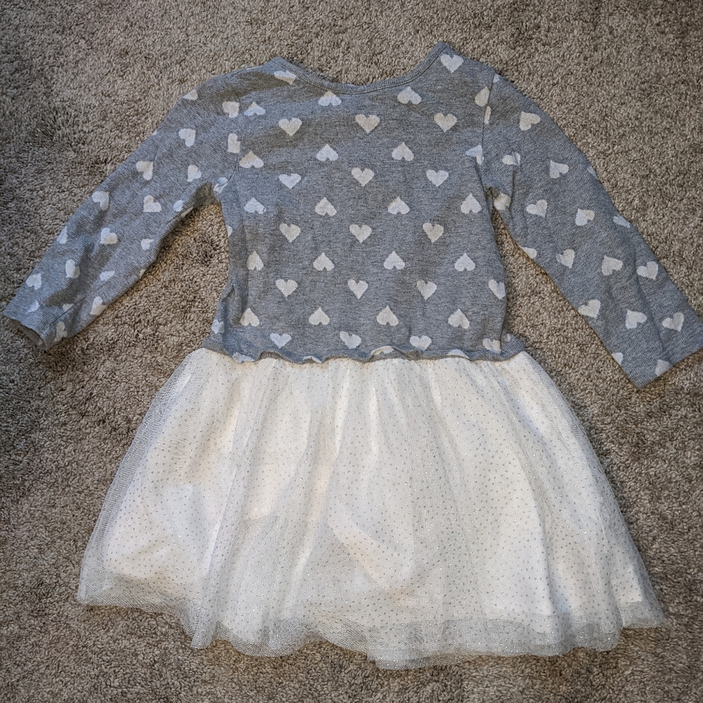 Girls Gap Dress with Hearts